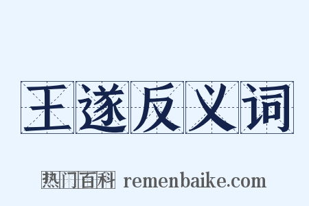 王遂反义词是什么意思的图片